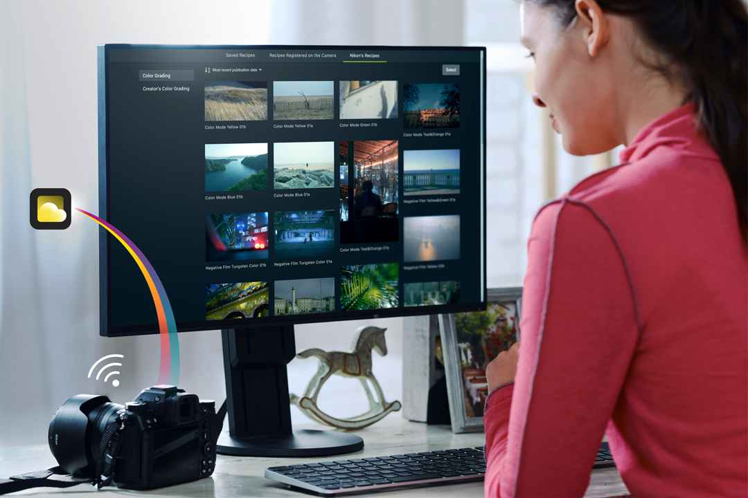 Nikon Imaging Cloud Crea, Salva y Actualiza.